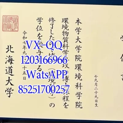 北海道大学学位证毕业证|样式、补办、认证全攻略