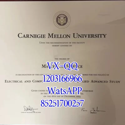 卡内基梅隆大学毕业证成绩单 – 办理流程 – 样本 – 认证 – 补办