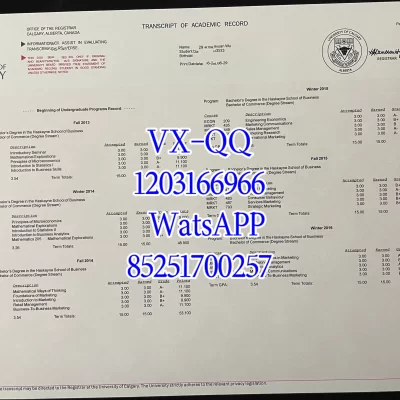 加拿大卡尔加里大学毕业证成绩单详解｜认证流程与用途及补办注意事项