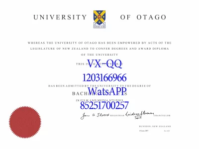 奥塔哥大学毕业证