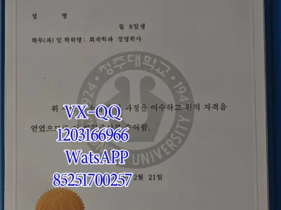 清州大学毕业证