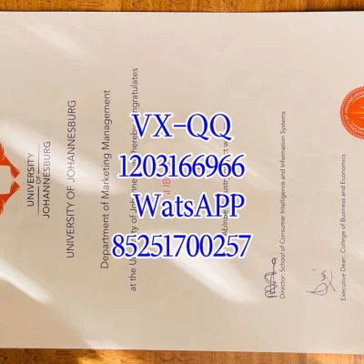 约翰内斯堡大学毕业证成绩单-官方申请-学历认证-真伪验证