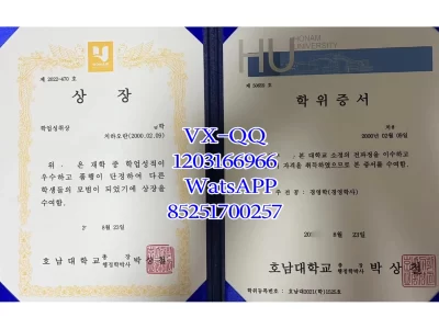 韩国湖南大学毕业证