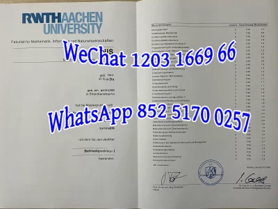 亚琛工业大学毕业证Diploma from RWTH Aachen University