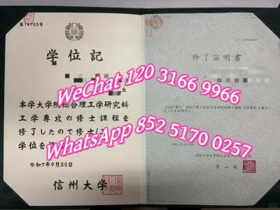 信州大学毕业证卒业证书