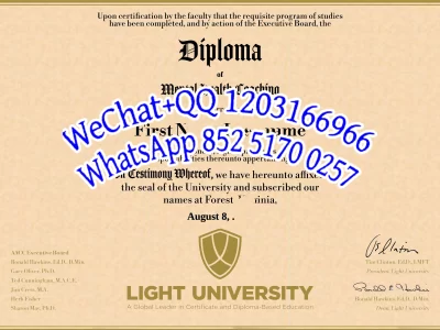 光明大学毕业证成绩单-Diploma from Holy Light University
