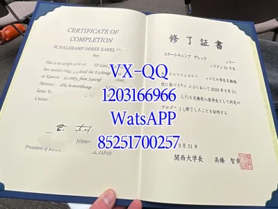 关西学院大学毕业证Kansai University Diploma