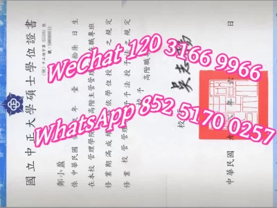 國立中正大學畢業證書碩士學位證書-