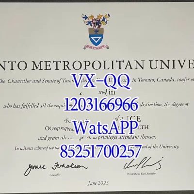 多伦多都会大学毕业证Graduation Certificate from Toronto Metropolitan University