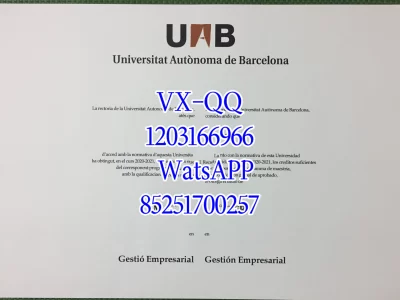 巴塞罗那自治大学文凭Diploma from the Autonomous University of Barcelona