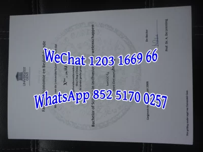 比利时根特大学毕业证成绩单Graduation Certificate Transcript of Ghent University in Belgium