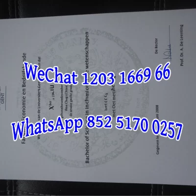 比利时根特大学毕业证成绩单Graduation Certificate Transcript of Ghent University in Belgium