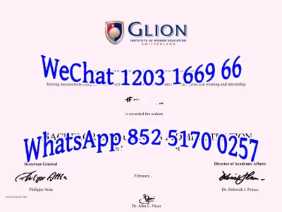 瑞士格里昂酒店管理学院毕业证Diploma from Glion Hotel Management School