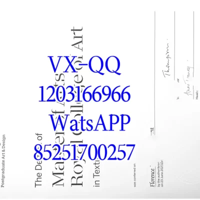 皇家艺术学院文凭Diploma from the Royal Academy of Arts