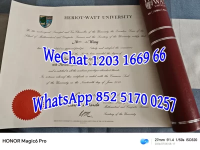 赫瑞瓦特大学毕业证成绩单