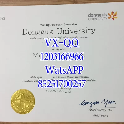 韩东大学文凭Diploma from Handong University
