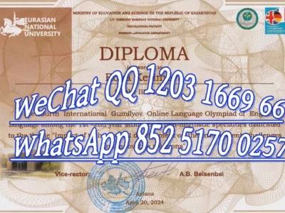 古米廖夫欧亚国立大学毕业证-Gumilev Eurasian State University Diploma_