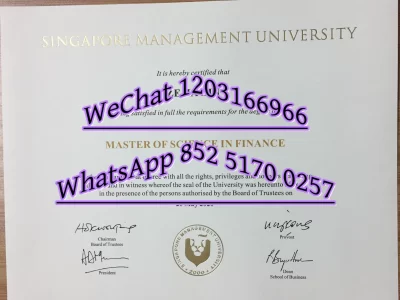 新加坡管理大学毕业证-Diploma from Singapore Management University