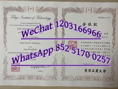 日本东京工业大学卒业证书毕业证