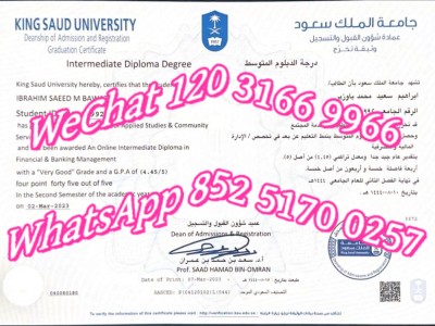 沙特国王大学毕业证-Diploma from King Saud University