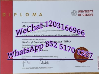 瑞士日内瓦大学毕业证-Diploma from the University of Geneva