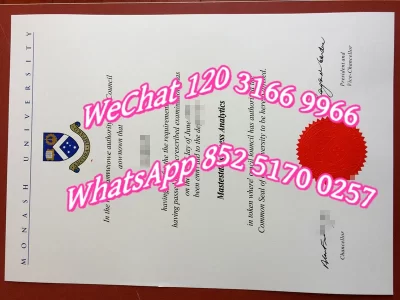 蒙纳士大学毕业证-Monash University Diploma