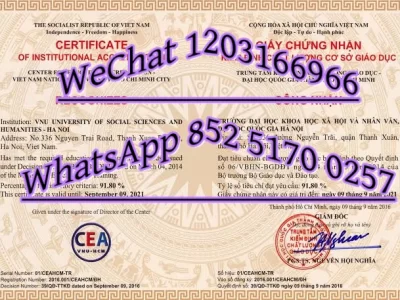 越南国立大学胡志明市分校毕业证-Diploma of National University of Vietnam Ho Chi Minh City