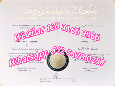 阿卜杜拉国王科技大学毕业证-Diploma from King Abdullah University of Science and Technology