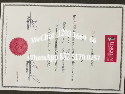 马来西亚林肯大学毕业证Diploma from Lincoln University Malaysia