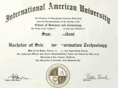 阿布卡里国际大学Diploma from Abukari International University_副本
